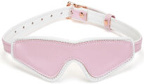 Maska White & Pink Fairygoat Leather Blindfold Liebe Seele - 2