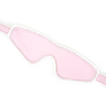 Maska White & Pink Fairygoat Leather Blindfold Liebe Seele - 3