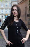 Elena Bluzka z koronką czarna S/L - 2