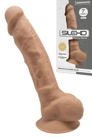 Silikonowe Dildo Model 1 18 Cm Carmel Silexd