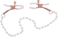 S&M Peaches ‘N Creame Pearl Nipple Clamps Cream Sportsheets - 3