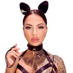 Kocie uszy High Gloss Cat Ears Black/Silver Kinky Diva - 2