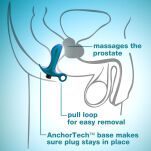 Korek Analny Matrix Teleportation Plug Lunar Blue ANAL ADVENTURES - 7
