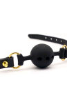 Silikonowy Knebel Z Dziurkami Ułatwiającymi Oddychanie Upko Silicone Breathable Small Ball Gag UPKO - 3