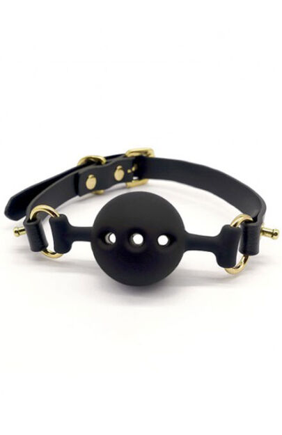 Silikonowy Knebel Z Dziurkami Ułatwiającymi Oddychanie Upko Silicone Breathable Small Ball Gag UPKO