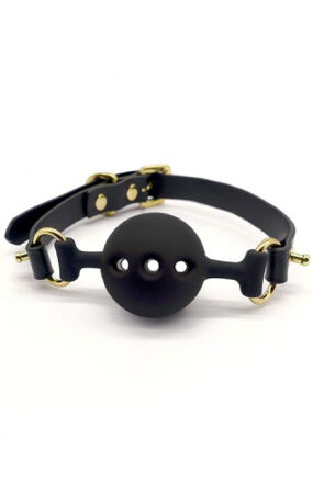 Silikonowy Knebel Z Dziurkami Ułatwiającymi Oddychanie Upko Silicone Breathable Small Ball Gag UPKO