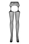 Pończochy Garter Stockings S307 Black S/M/L Obsessive - 4