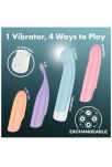 Wibrator Z Wymiennymi Nakładkami Playful Four Satisfyer - 2