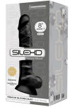 Silikonowe Dildo Model 1 20 Cm Black Silexd - 3
