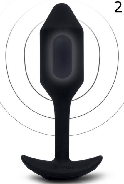 Korek analny Vibrating Snug Plug 2 Black b-Vibe
