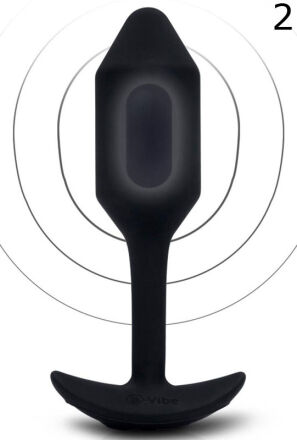 Korek analny Vibrating Snug Plug 2 Black b-Vibe