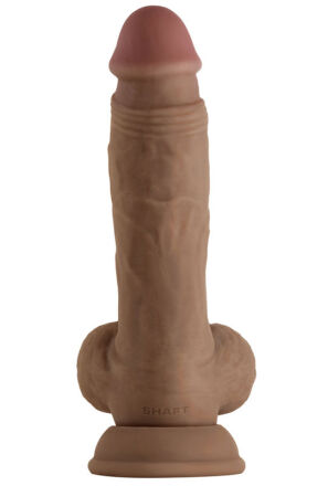 Dildo Model A 21,5 Cm Dong With Balls Oak Shaft