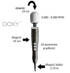Wibrator Różdżka Original Massager Blackk Doxy - 5