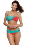 Selena M-545 Martinica-Semifredo-Peacock Kostium kąpielowy - 2