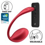 Jajeczko wibrujące Shiny Petal red Connect App Satisfyer - 2