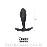 Korek analny All Day Long Silicone Butt Plug Black M Brutus - 4