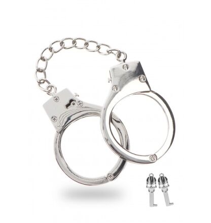 Kajdanki Silver Plated Bdsm Handcuffs Taboom