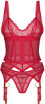 Komplet Bielizny Cupide Desir Gorset I Stringi S/M Obsessive - 6