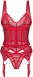 Komplet Bielizny Cupide Desir Gorset I Stringi S/M Obsessive - 7