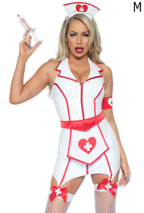Przebranie Pielęgniarki Vinyl Er Hottie Dress M Leg Avenue