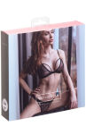 Komplet bielizny Petitenoir Set bralette thong L Noir Handmade - 7