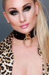 Obróżka O-Ring Collar Black/Gold Kinky Diva - 4