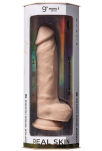 Silexd dildo z przyssawką 22,9 cm Real Skin Model 1 9
