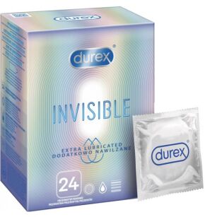 Durex Invisible Dodatkowo Nawilżane 24 szt