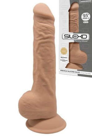 Silikonowe Dildo Model 1 24 Cm Carmel Silexd
