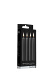 Teasing Wax Candles 4-Pack Black - Czarny Zestaw Świec Do Bdsm Ouch! by Shots - 3