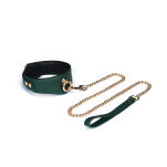 Obroża Mossy Chic Leather Curved Collar Liebe Seele - 2