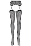 S206 Garter Stockings Czarne S/M/L Obsessive - 4