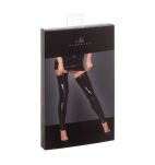 Noir Handmade F190 PVC stockings with decorative stitching S - 6