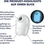 Stymulator łechtaczki Glowing Ghost White Satisfyer - 3