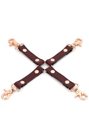 Liebe Seele uprząż bondage Wine Red Hogtie