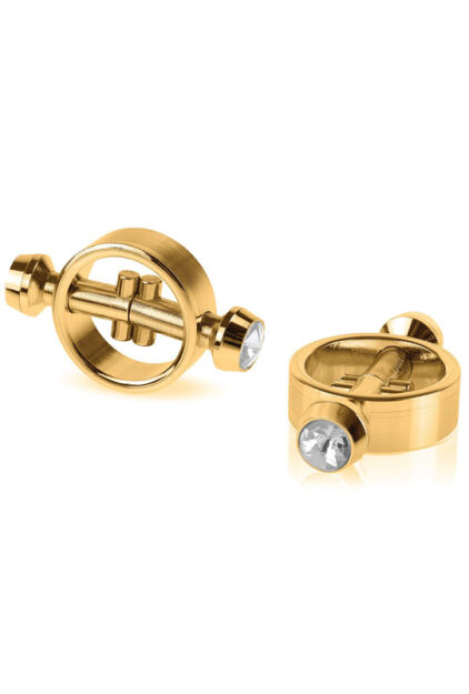 Zaciski Na Sutki Fetish Fantasy Gold Magnetic Clamps Pipedream