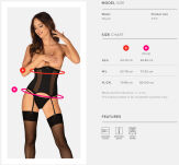 Chic Amoria Corset Gorset i stringi - 7