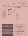 Wibrator Różdżka Glam Large Wand Vibrator Dreamtoys - 6