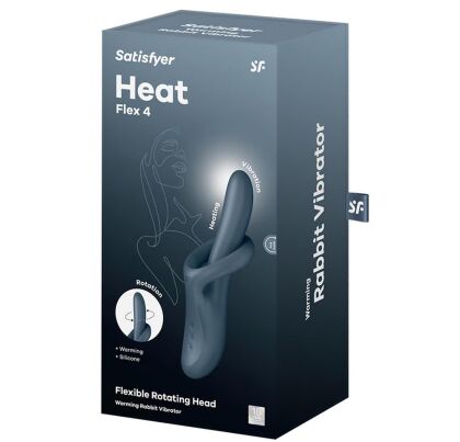 Podgrzewany wibrator do punktu G Heat flex 4 grey Satisfyer