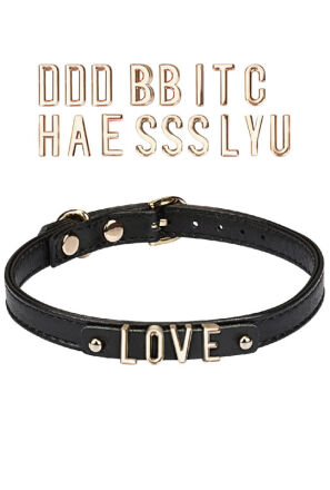 Liebe Seele DIY Choker with 21 Removable Letters