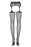 Pończochy Garter Stockings S307 Black Xl/Xxl Obsessive - 4