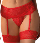 838-Seg-3 Komplet 3-Częściowy Czerwony S/M Obsessive - 5