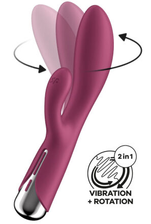 Wibrator Króliczek Spinning Rabbit 1 Red Satisfyer