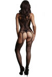 Bodystocking Fishnet And Lace Black 022 Os Le Désir - 2