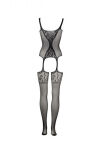 Bodystocking Fishnet And Lace Black 022 Os Le Désir - 6