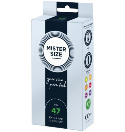 Condoms 47 Mm 10 Pieces Mister.Size
