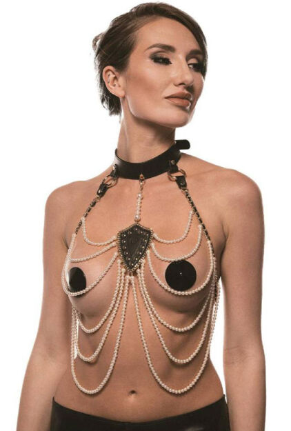 Obroża z perłami BDSM Pearl Pleasure Collar Guilty Pleasure