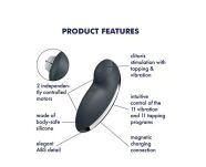 Stymulator łechtaczki Tap & Climax 2 grey Satisfyer - 4