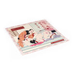 Maska Kinbaku Ukiyoe Red Rosy Lamb Leather Blindfold Liebe Seele - 7