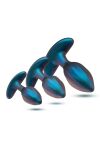 Zestaw korków analnych Matrix Cosmos Plug Kit Lunar Blue Blush - 4